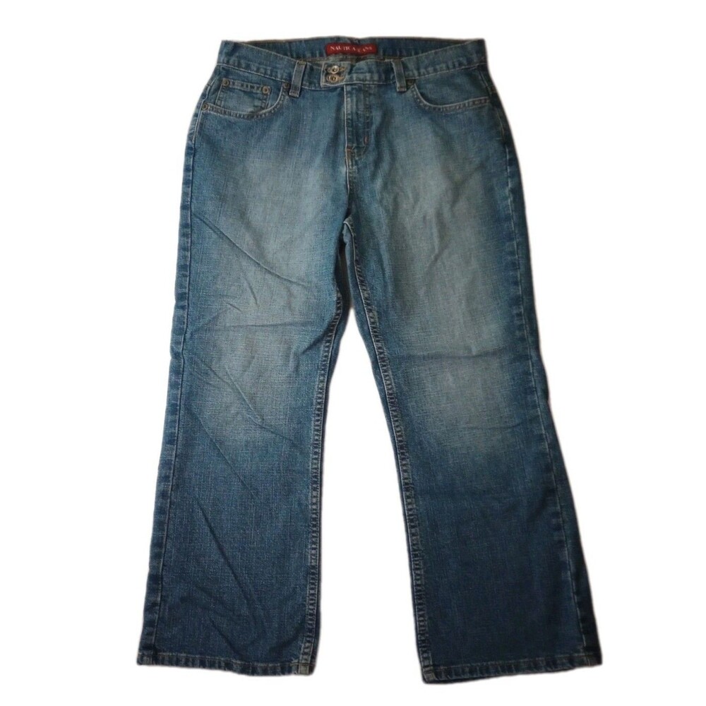 Nautica Cropped Denim Jeans sz 10 Womens Medium Wash Style #52P998